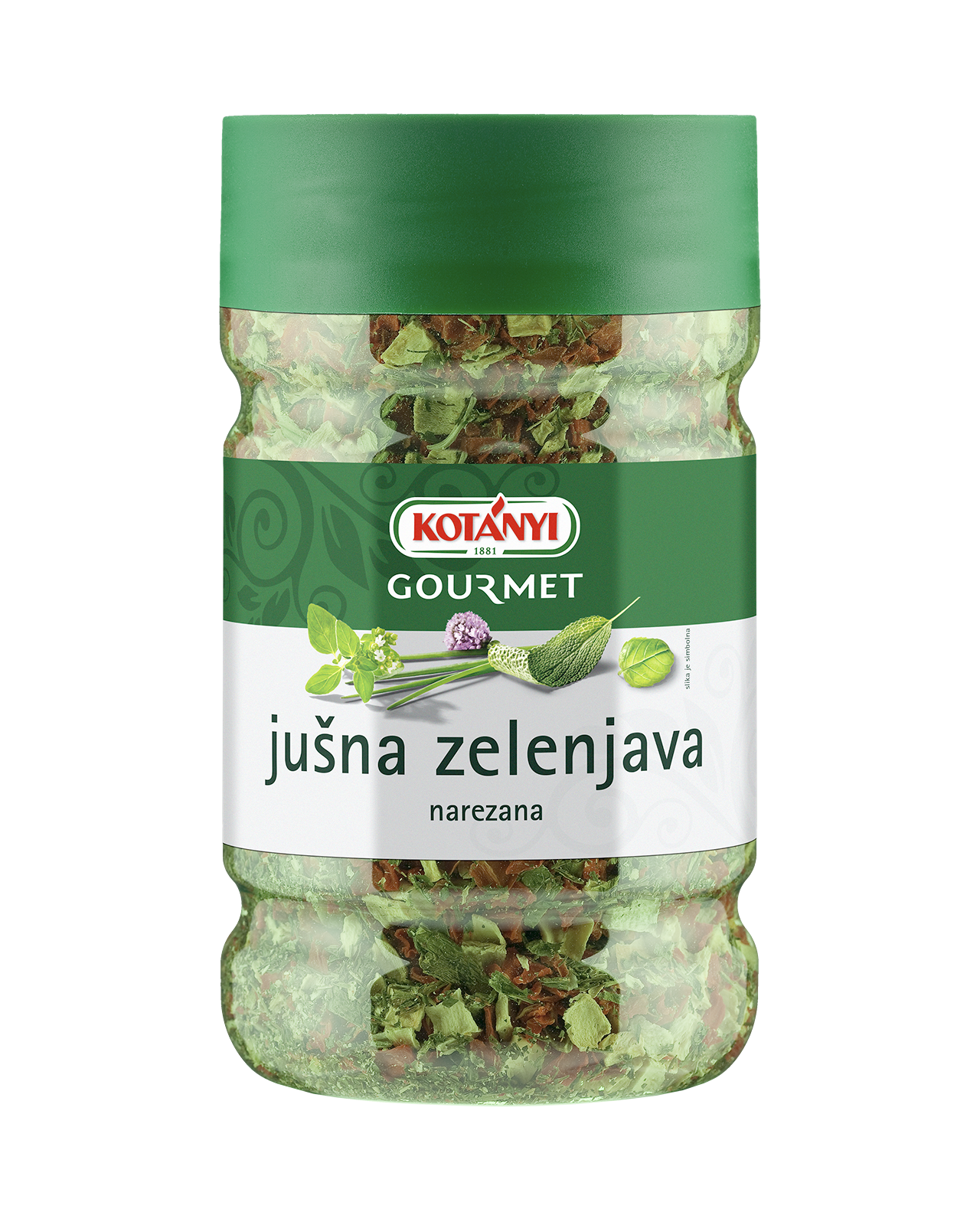 24820601 Kotanyi Jusna Zelenjava B2b Jar 1200ccm