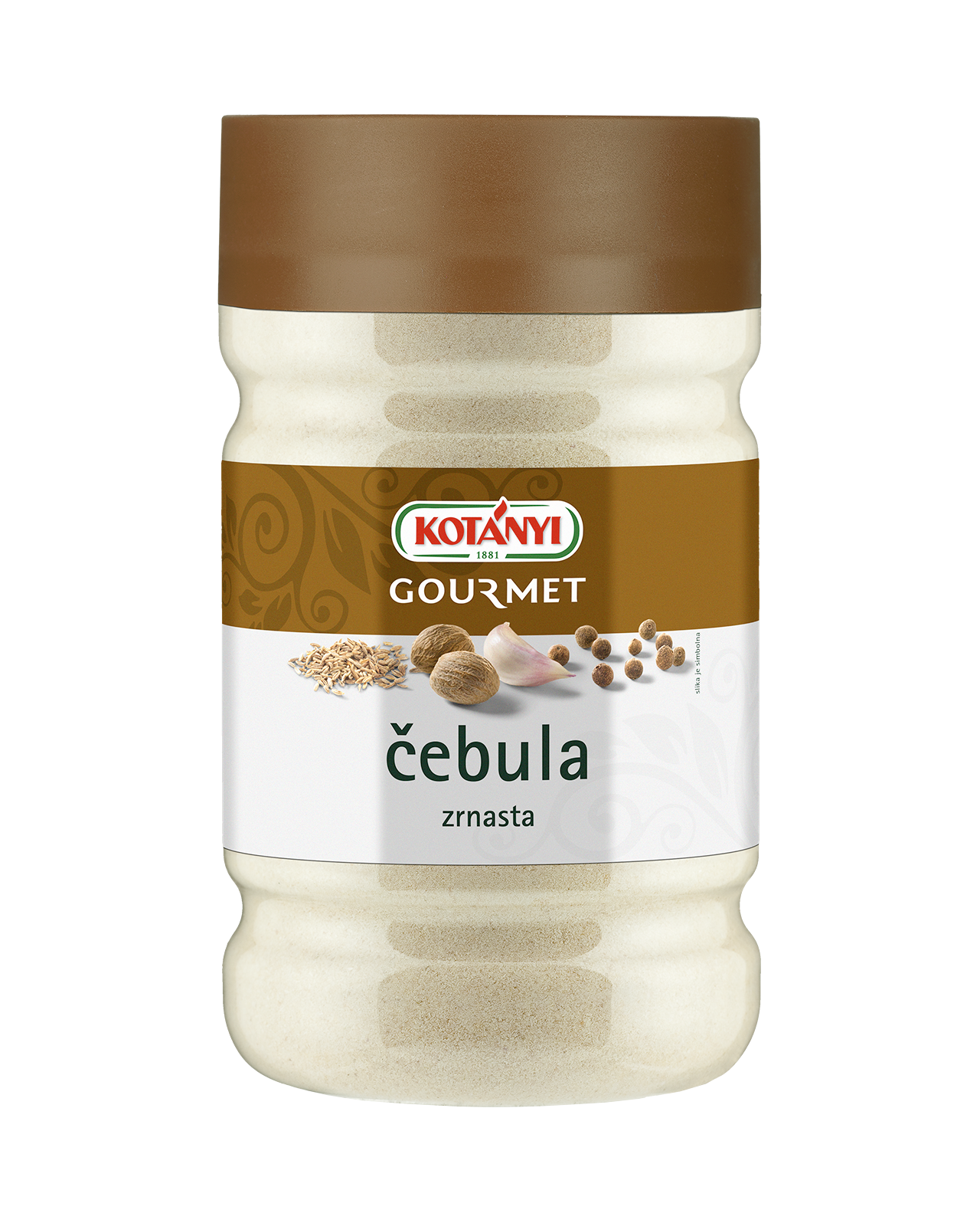 24940601 Kotanyi Cebula Zrnasta B2b Jar 1200ccm
