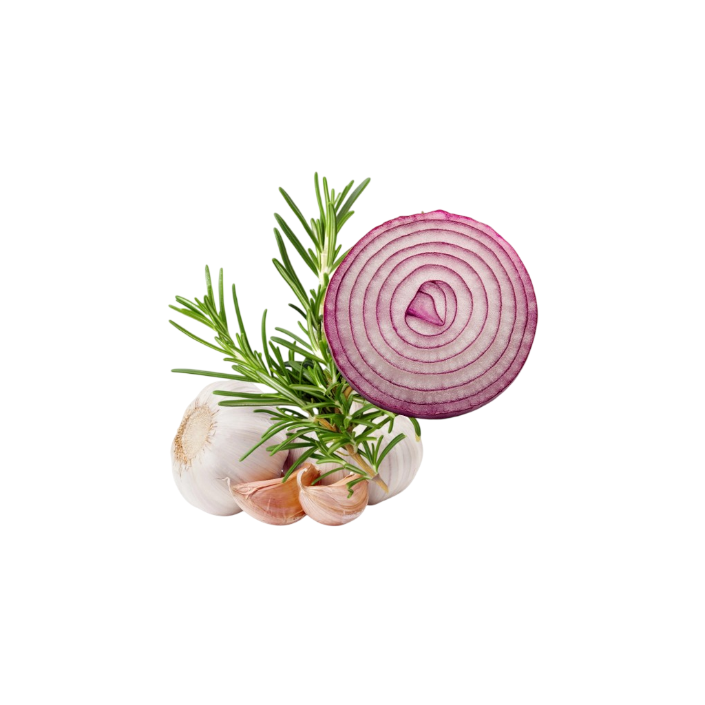 Detail Rosemary Onion Garlic